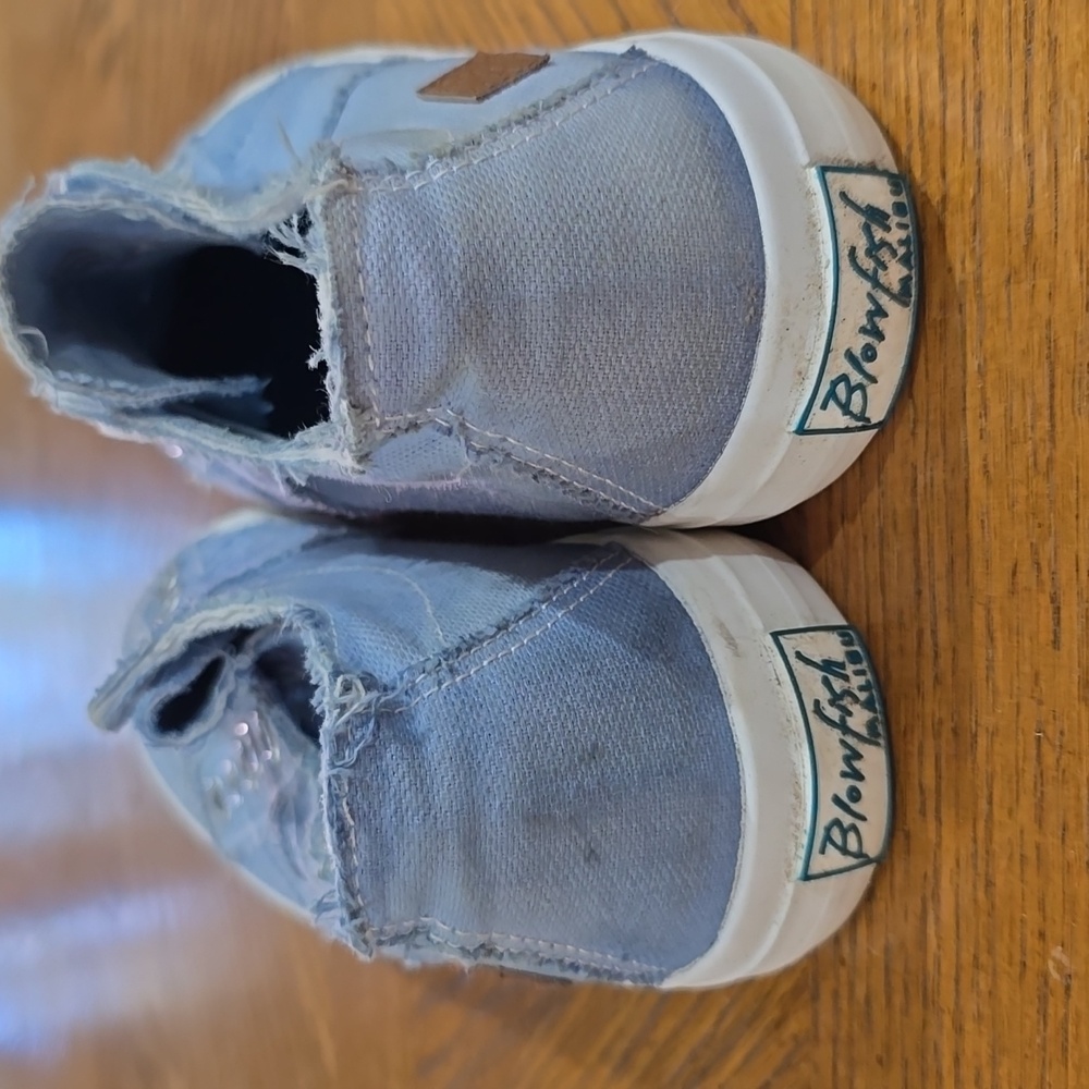 Casual Light Blue Women's Slip-On Sneakers - Picture 5 of 7